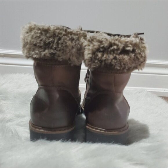 Rare Ultratex Banff Trail Soft Leather Lace up Hiking Boots with Fur lining - Picture 12 of 16